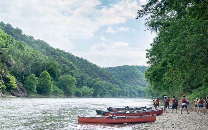 canoeing camp for teens near baltimore